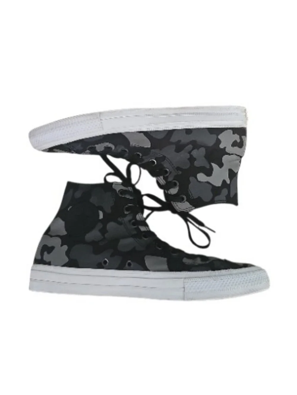 Converse Chuck Taylor II Camo High Top Sneakers Men 10.5 Black Gray Camo Shoes - Picture 10 of 15